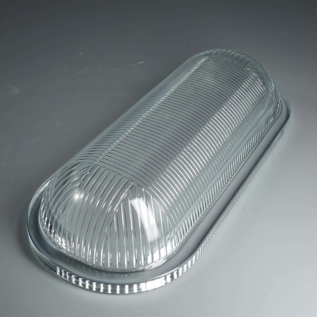 Bulk Head Oval Glass Lighting Shade Fixture (2)