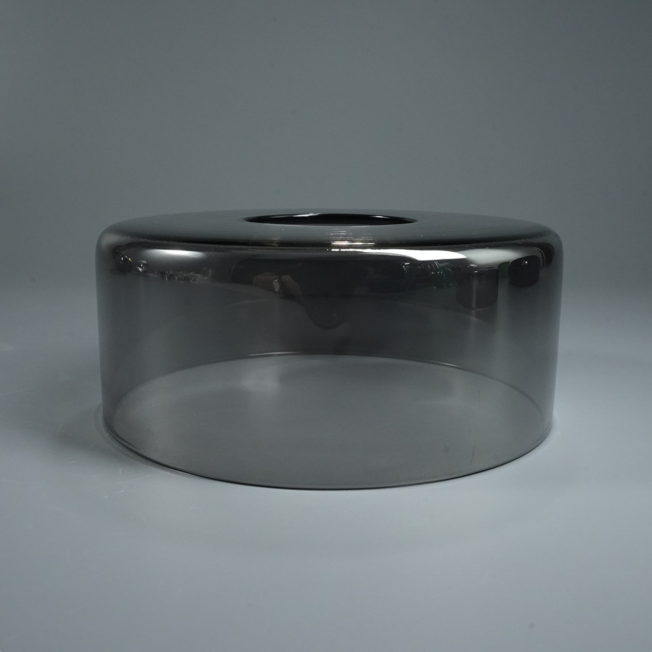 Custom cylindrical black transparent glass lampshade (3)