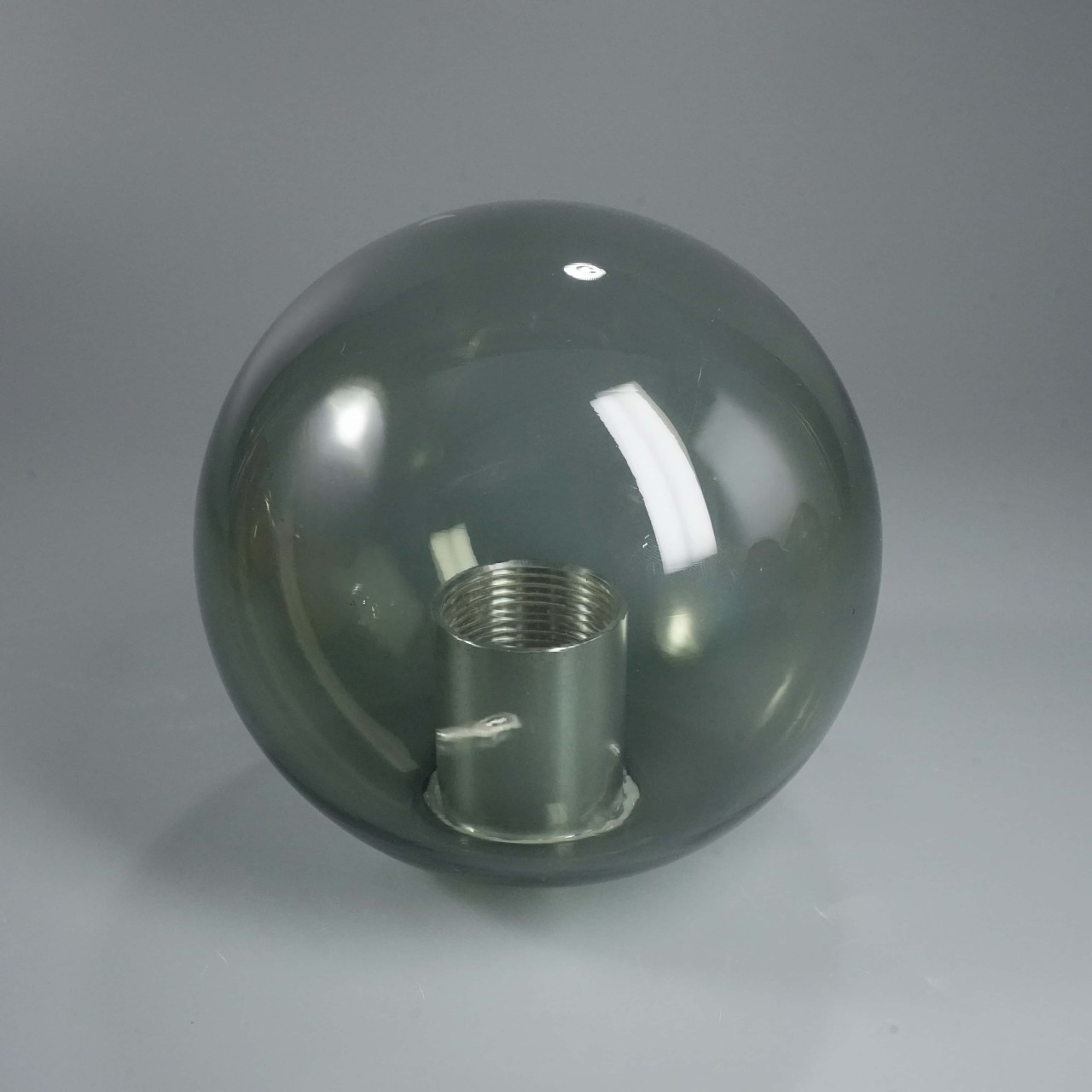 Custom green transparent glass lampshade sphere with thread (3)