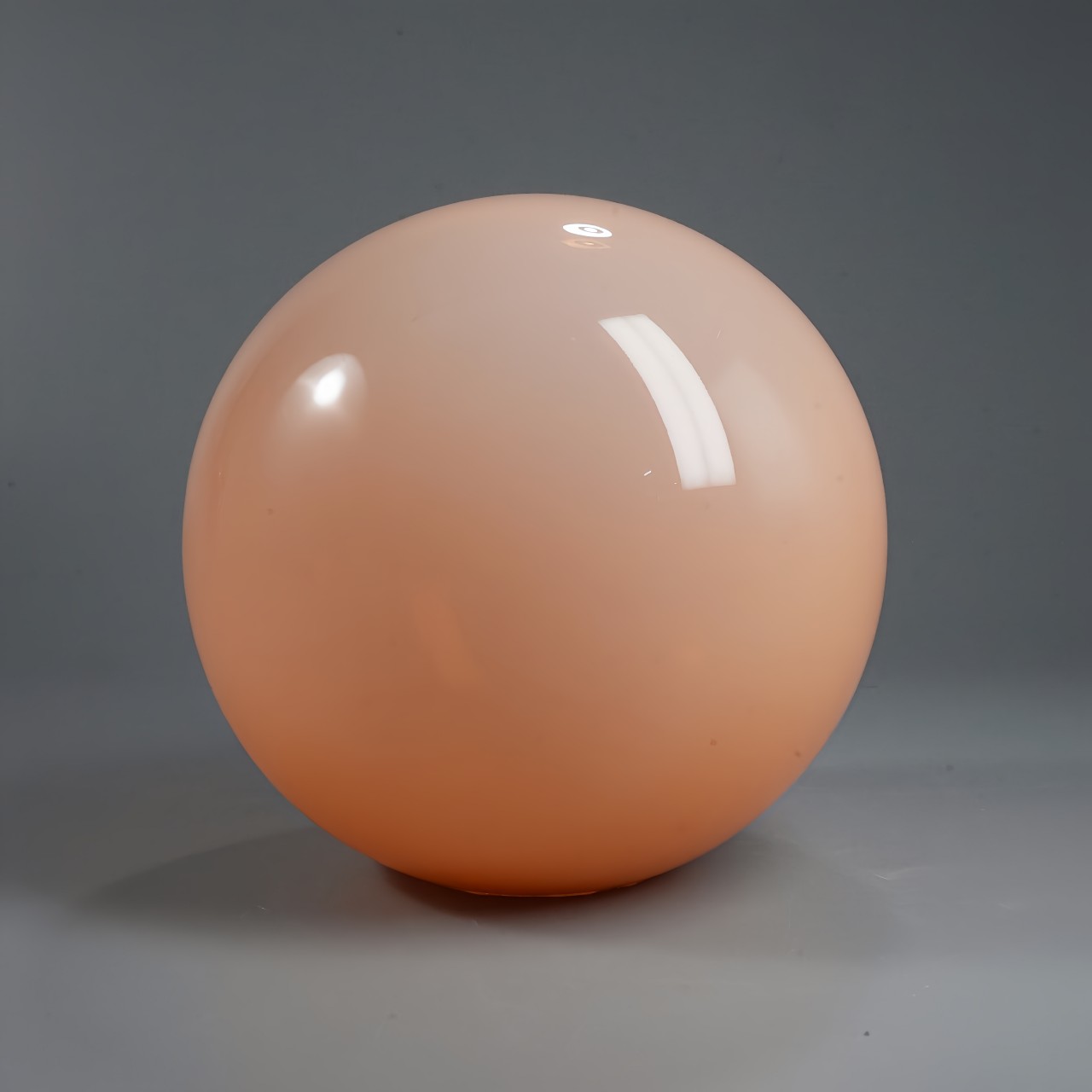 Custom peach hand-blown glass lampshade globe (2)