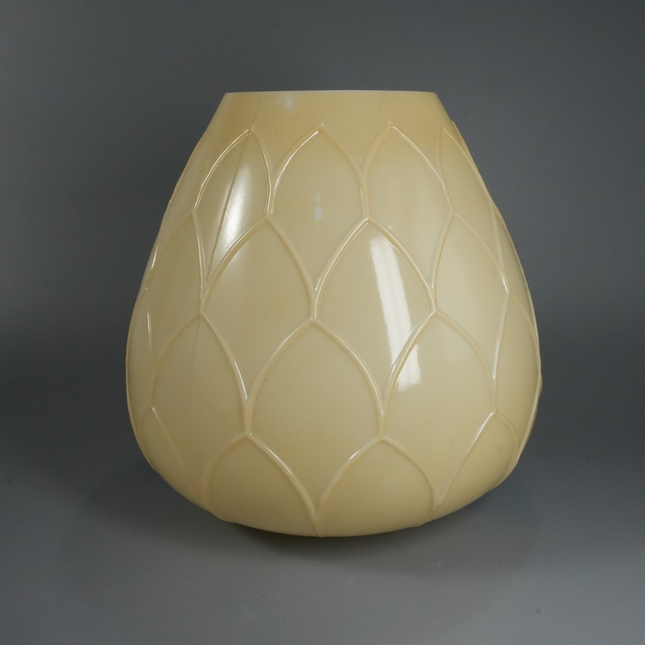 Customized gold honeycomb pattern transparent glass lampshade