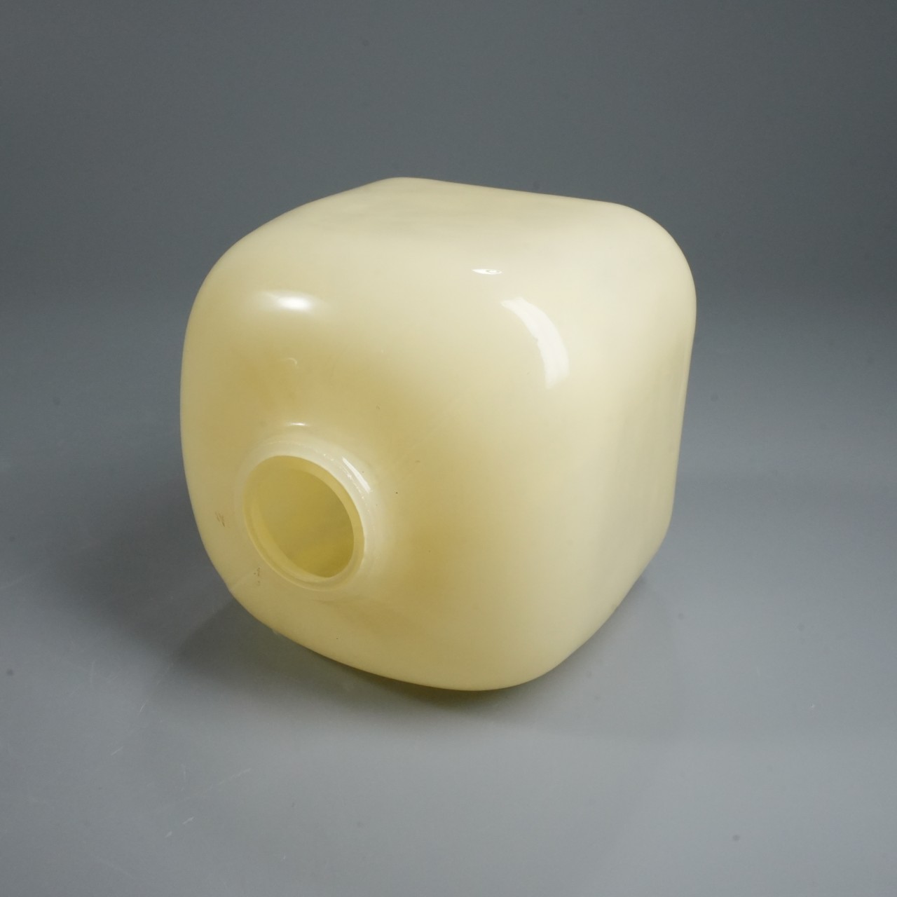 Hand-Blown Warm Beige Square Glass Shade (1)