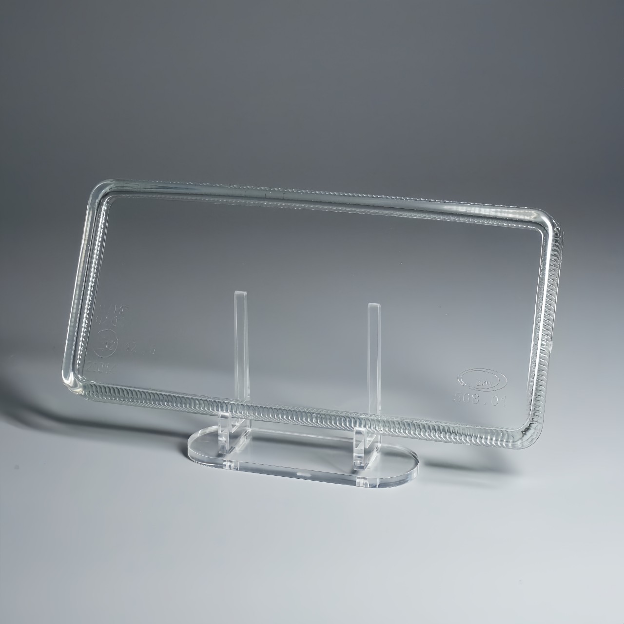Rectangular Glass Headlight Cover - Braided Edge Design (2)