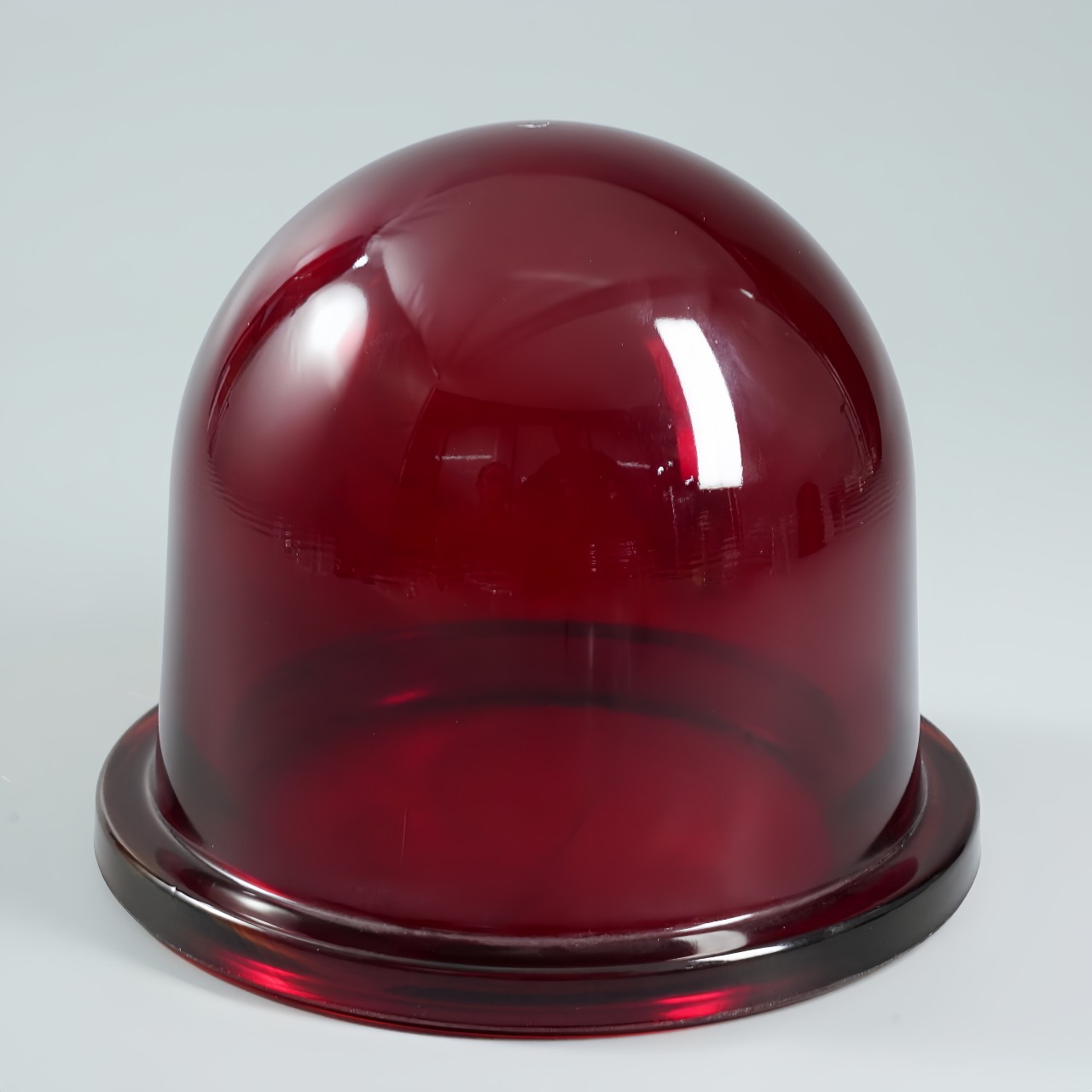 Red hemispherical explosion-proof warning light glass lampshade (1)