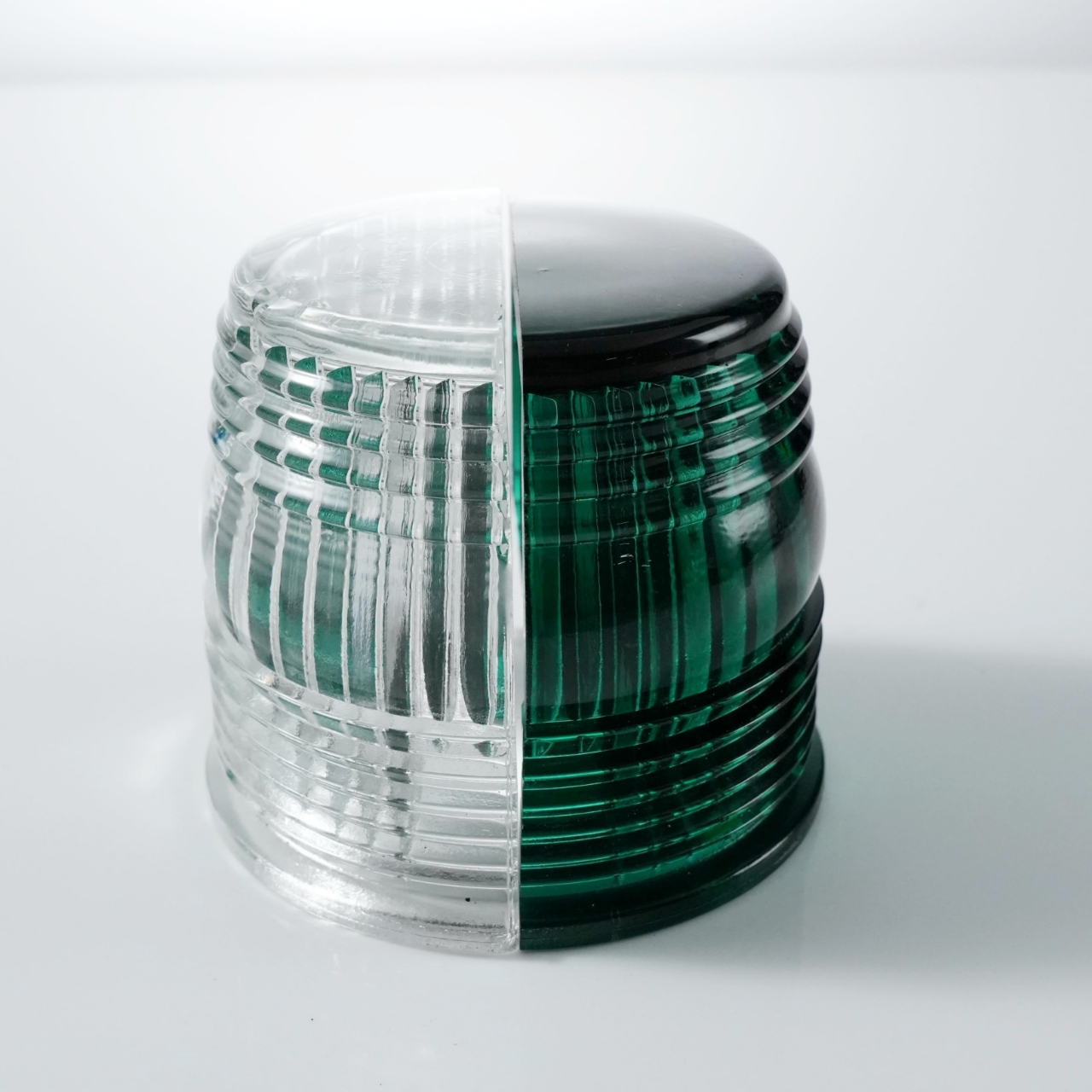 Runway Threshold Light Glass Lens glass dome - Green & White