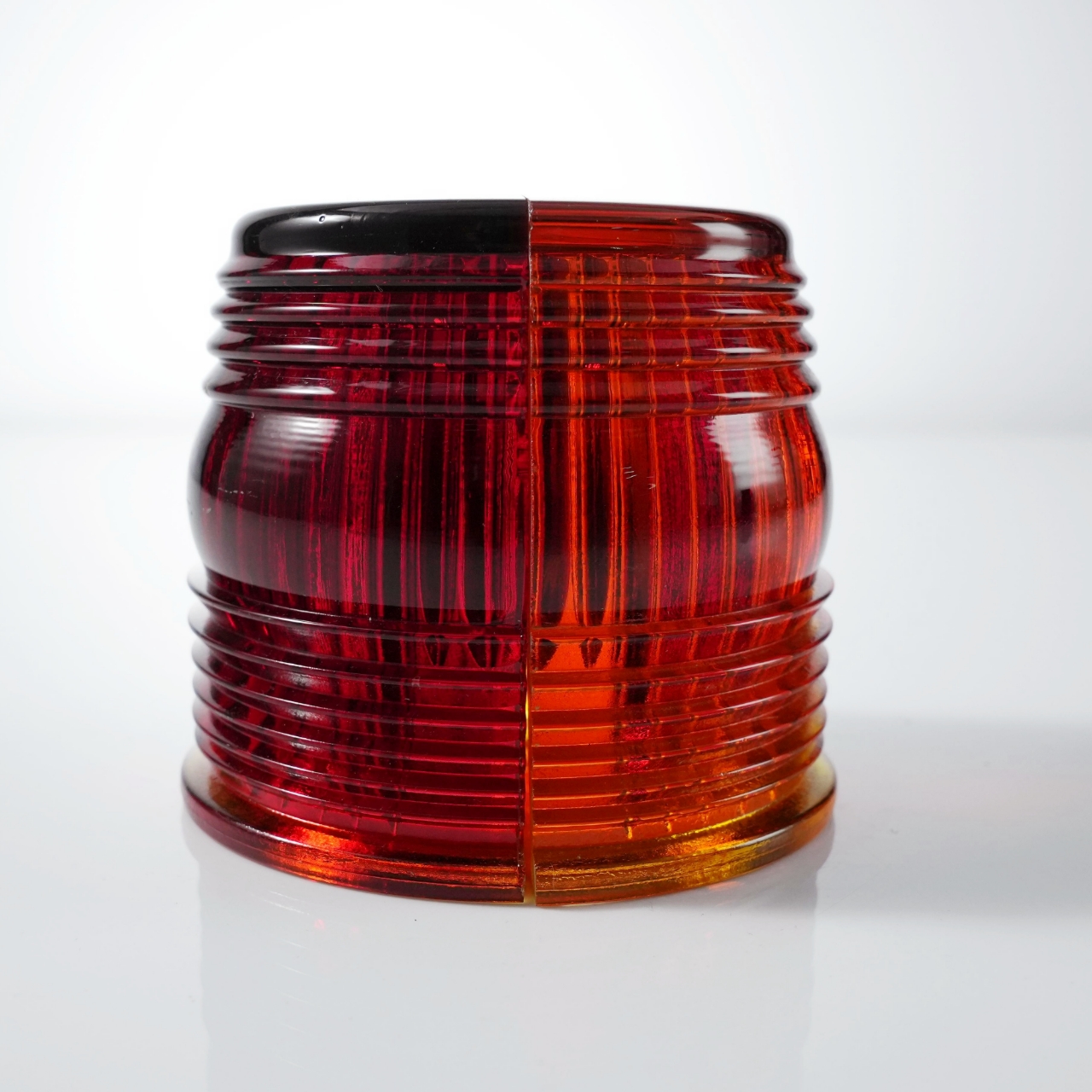 Runway Threshold Light Glass Lens glass dome - Orange & Red