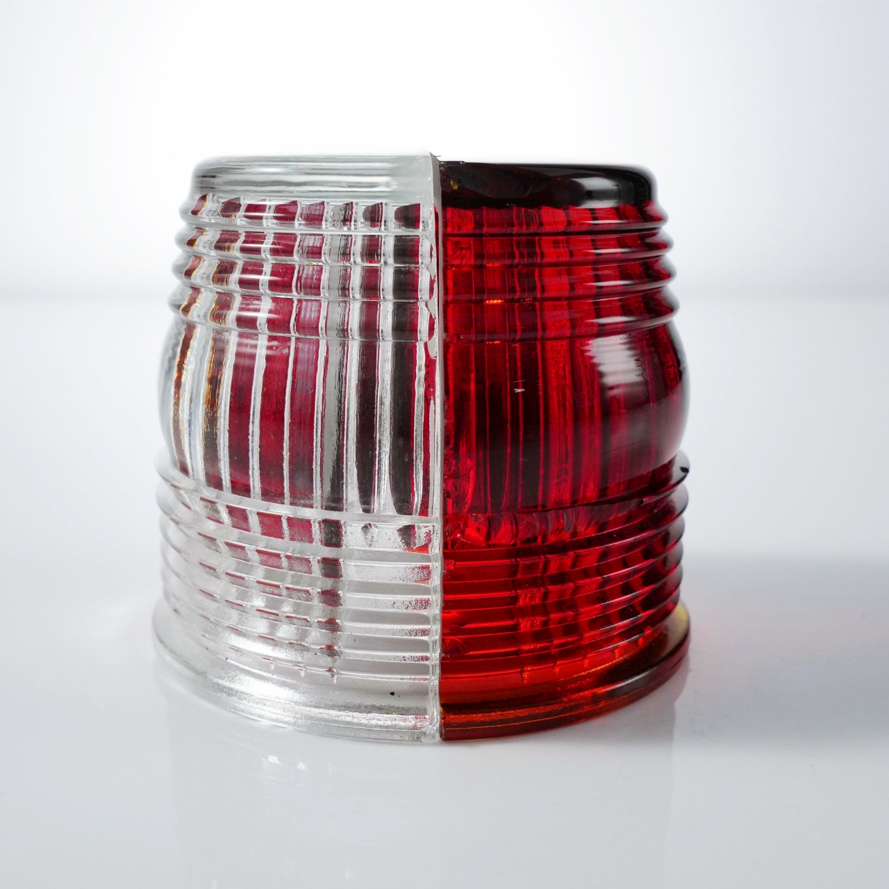 Runway Threshold Light Glass Lens glass dome - White & Red (1)
