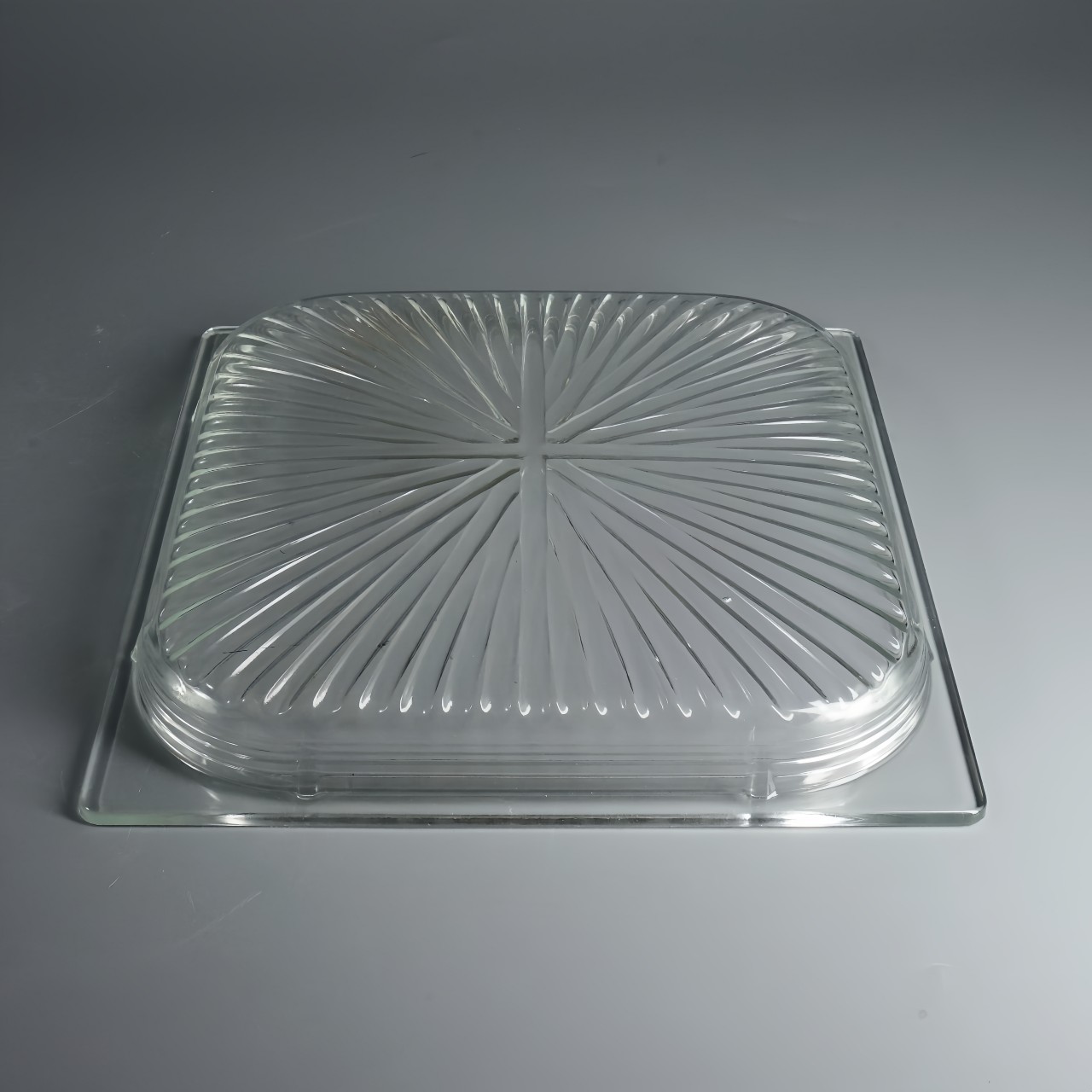 Square striped explosion-proof glass lampshade (2)