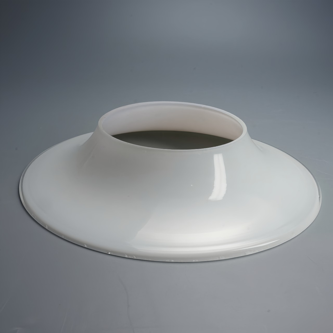 Victorian White Opal Milk Glass Light Slant Shade Oil Hanging Lamp Shade (2)