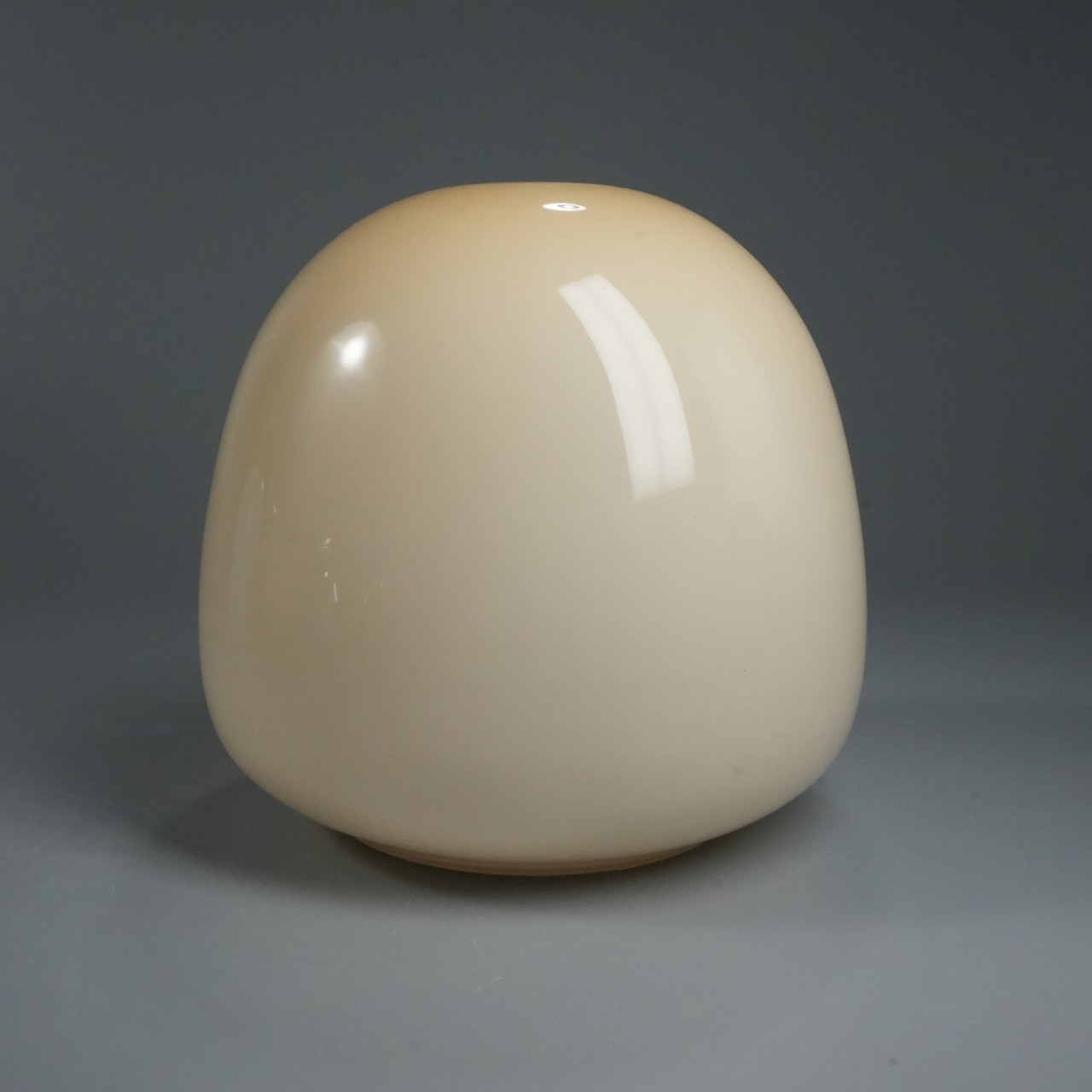 Vintage cream vase shape double opening glass lampshade (2)