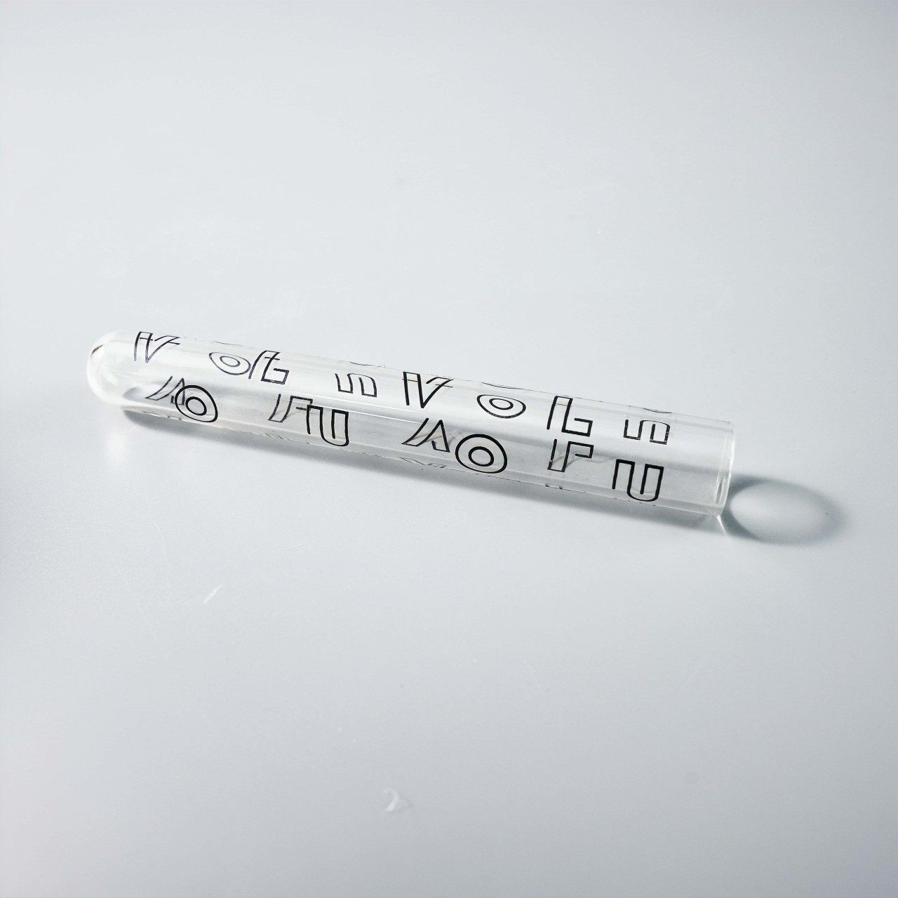 Laboratory Grade Glass Test Tube with Custom Print Design