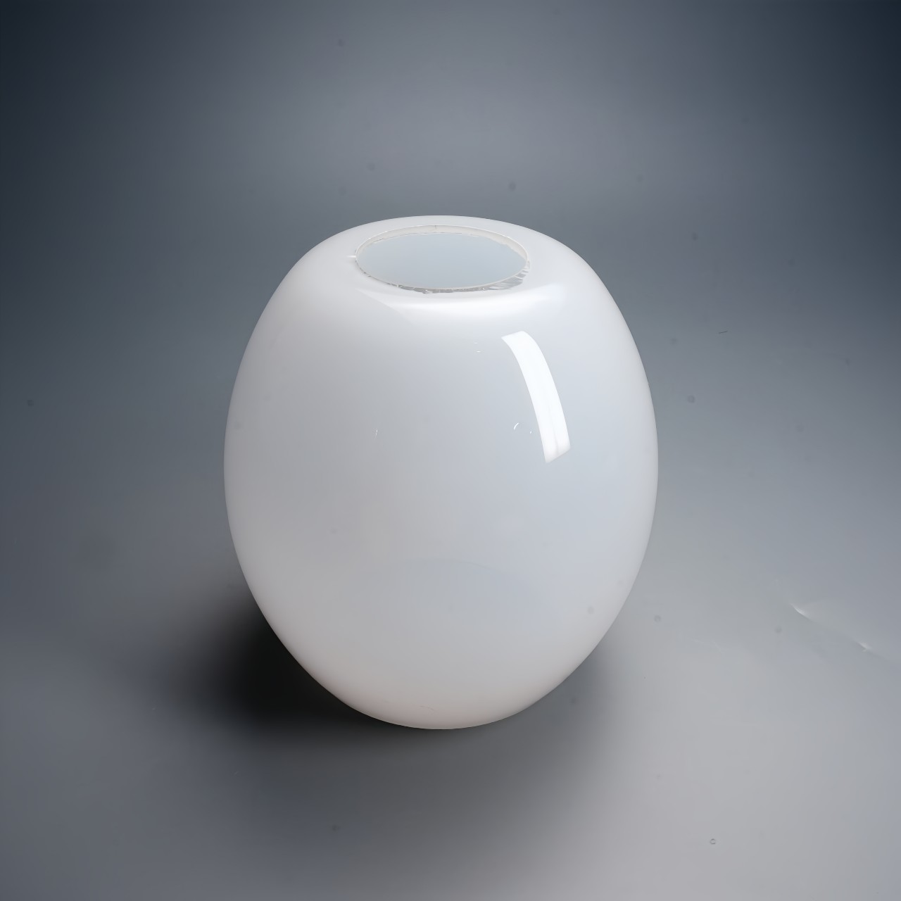Milky egg Chandelier Shade – Sleek Glow & Dust-Proof (1)
