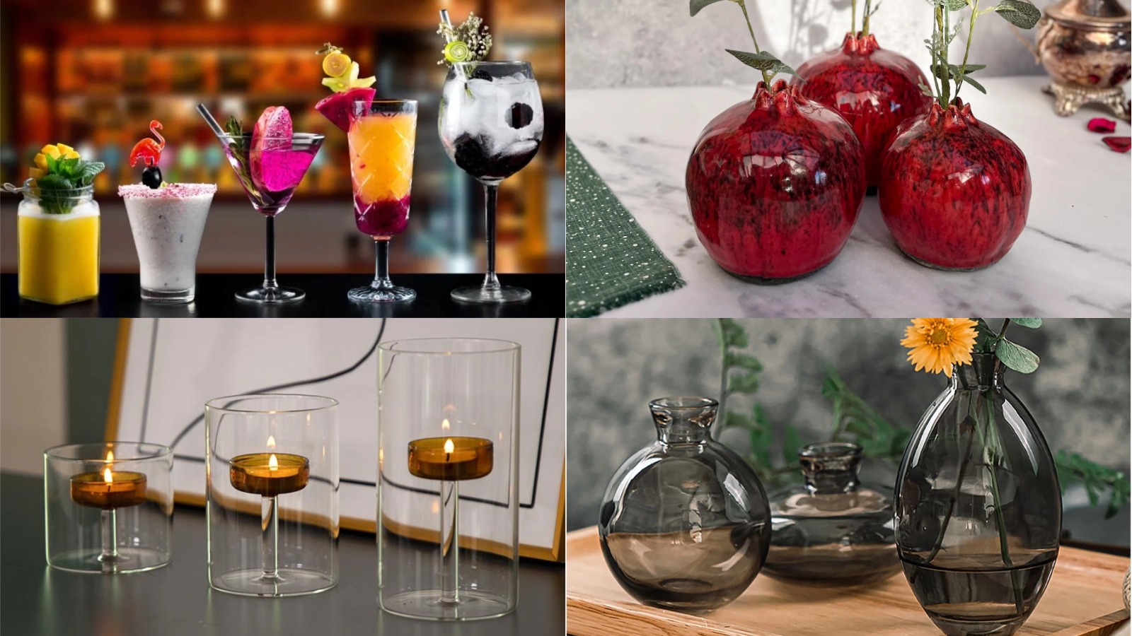 Glass Products for Home Decor, Ornaments & Display Items