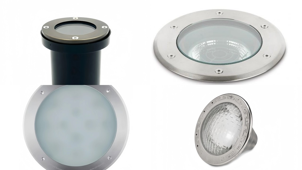Underwater Lighting Products Utilizing Glass CoversDomes