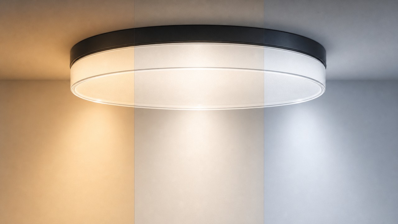 For tunable-white luminaires, how can glass shades remain optically neutral from 2700K to 6500K? 74