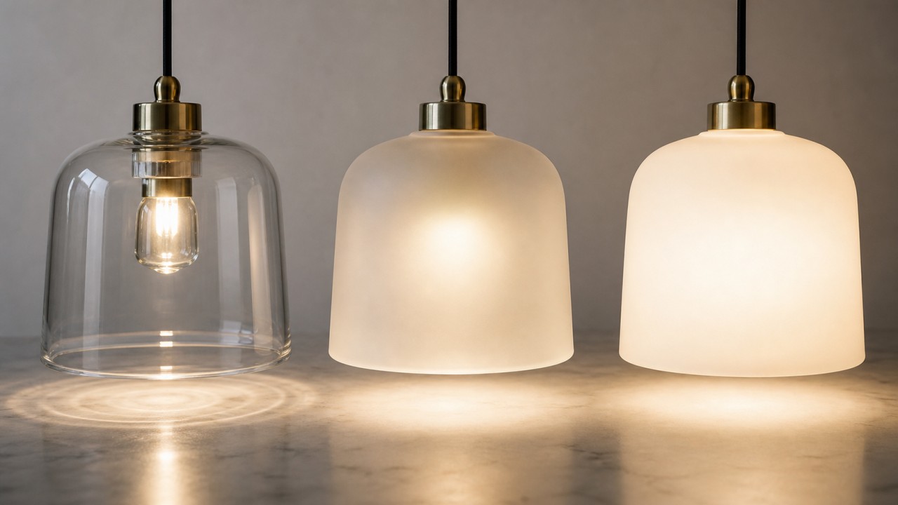 Is there a golden ratio between transmittance and haze for glass diffusers, and what values are recommended for different scenarios? 41