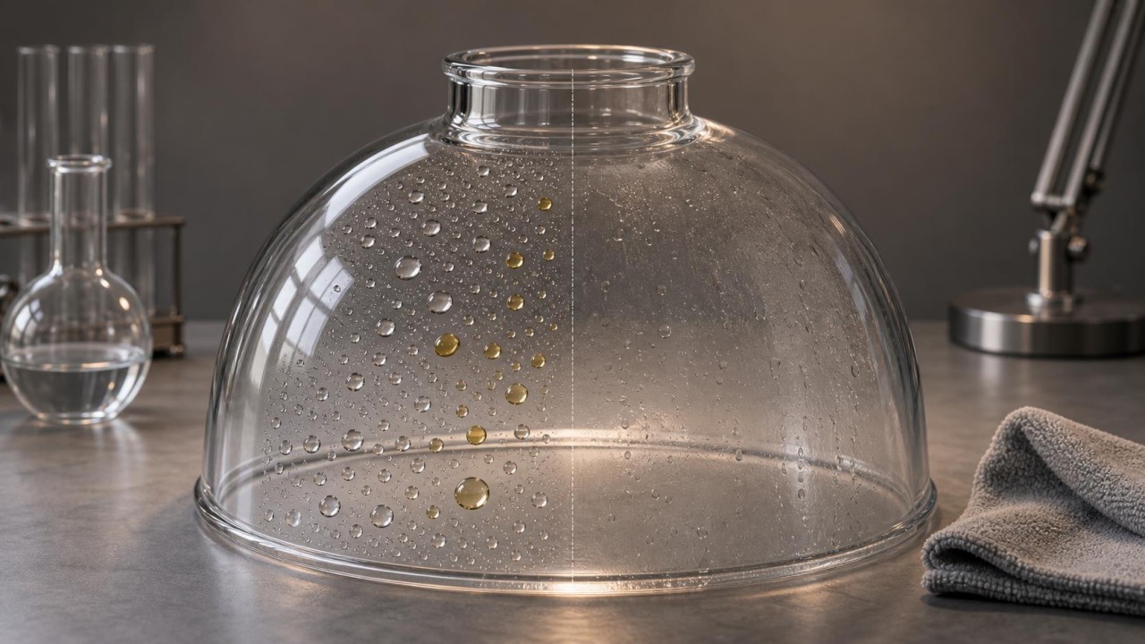 How long can nano oleophobic coatings last on glass lampshades, and will daily wiping make the coating fail? 55