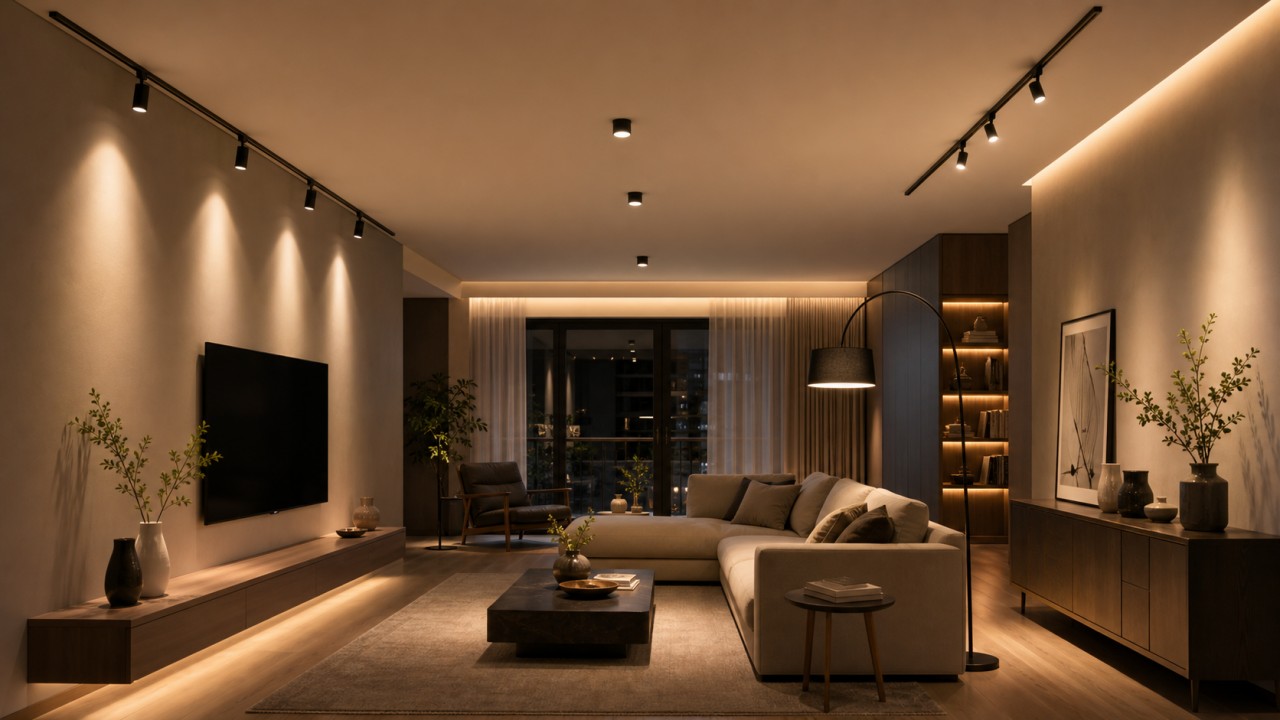 Does a main-light-free design require a full dropped ceiling, and how can it be done without one? 6