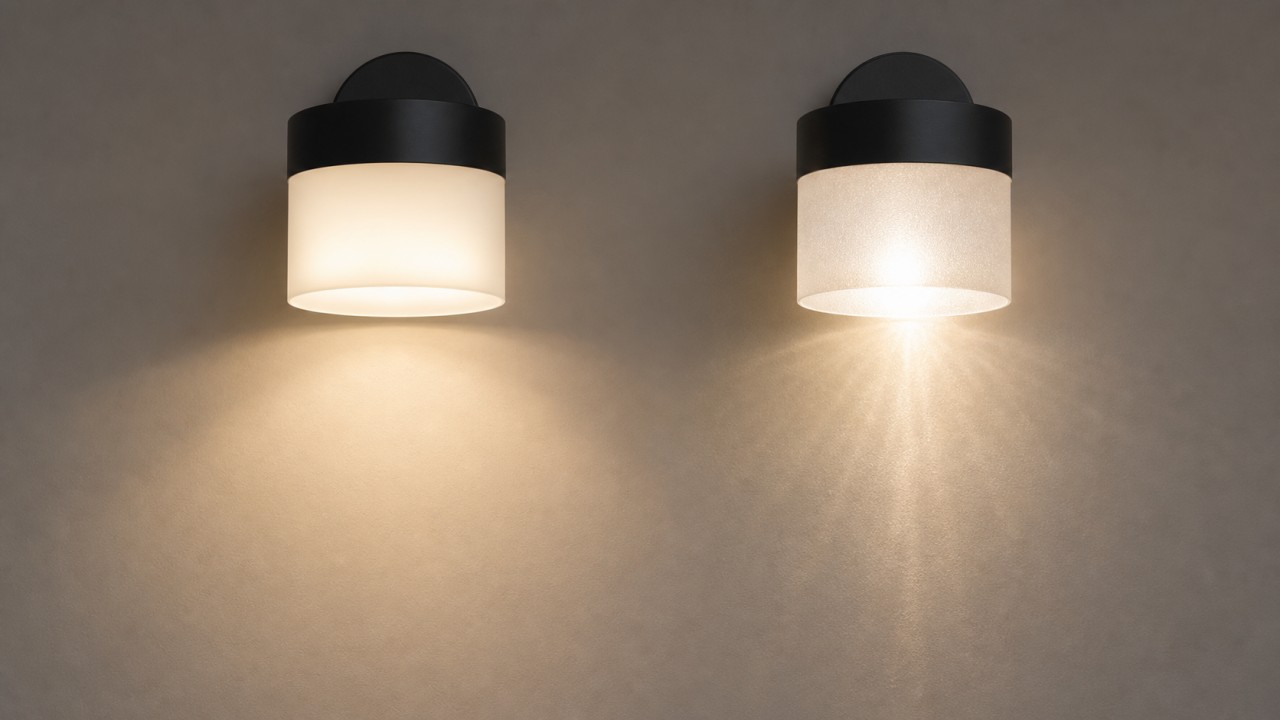 How much do AG anti-glare glass and ordinary frosted glass differ in anti-reflection and anti-dazzle performance for wall lamps? 32