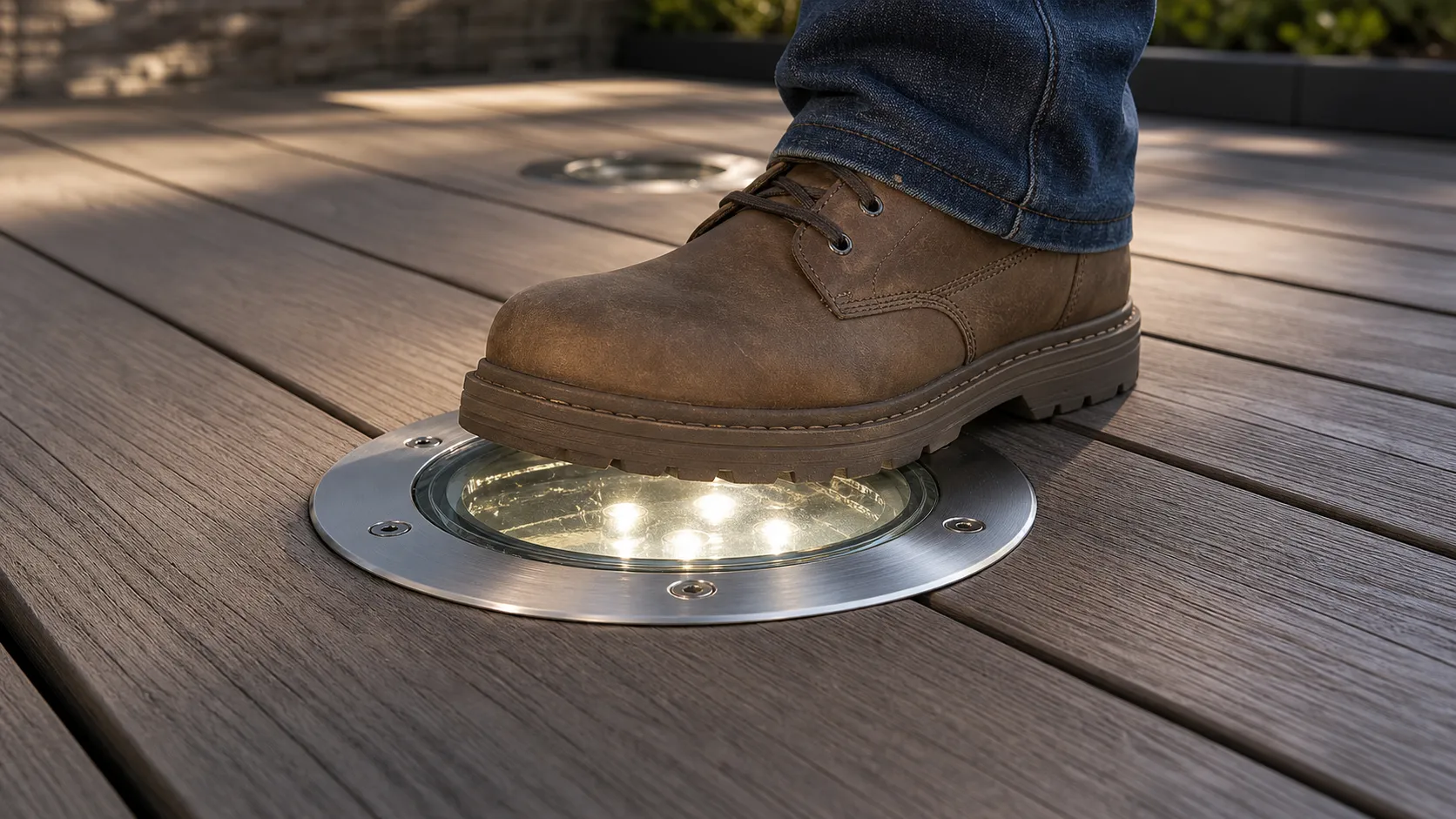 How to prevent deck light glass cover from cracking due to stepping on it?