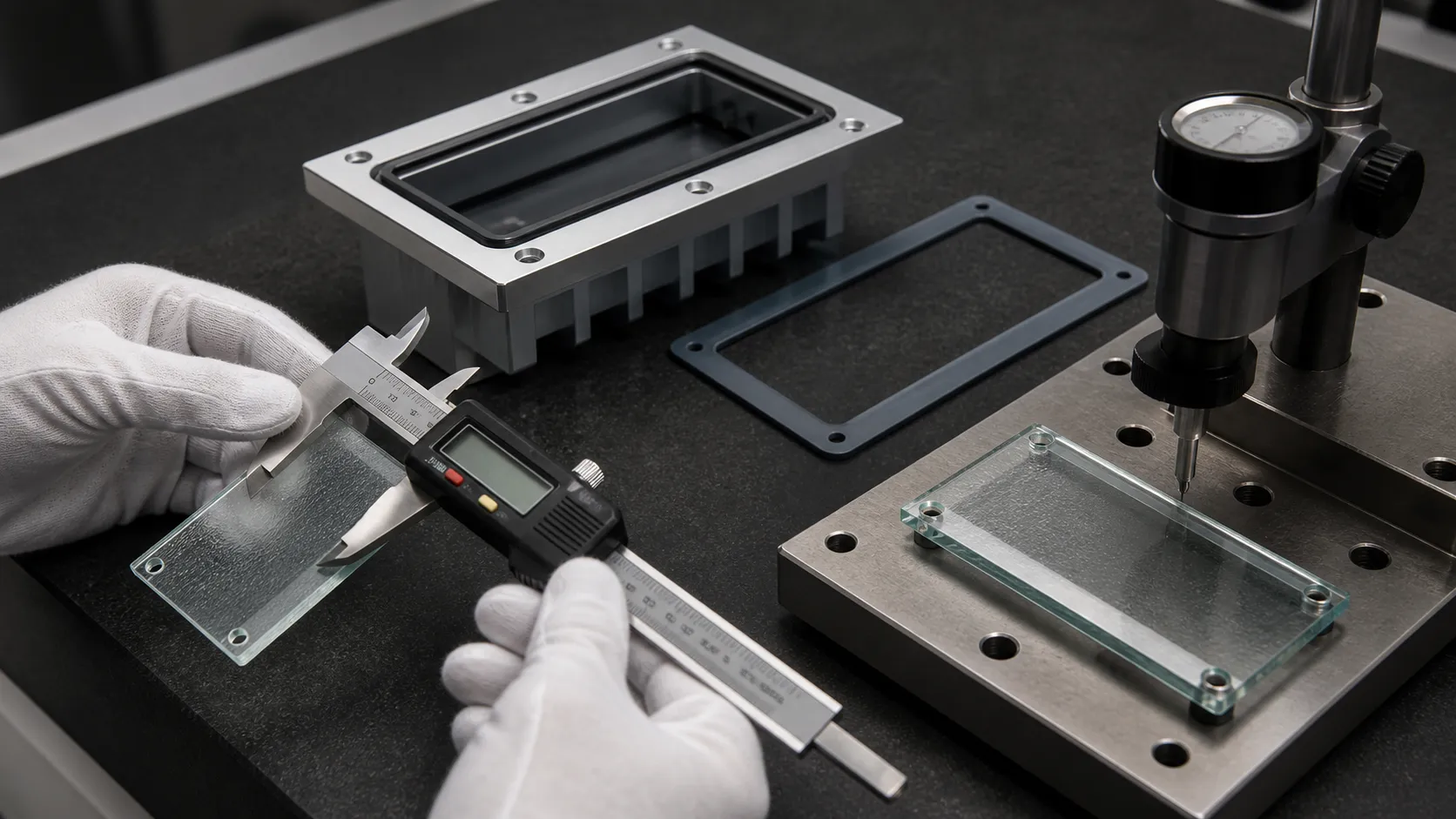 How to control the dimensional tolerance of embedded step light glass?