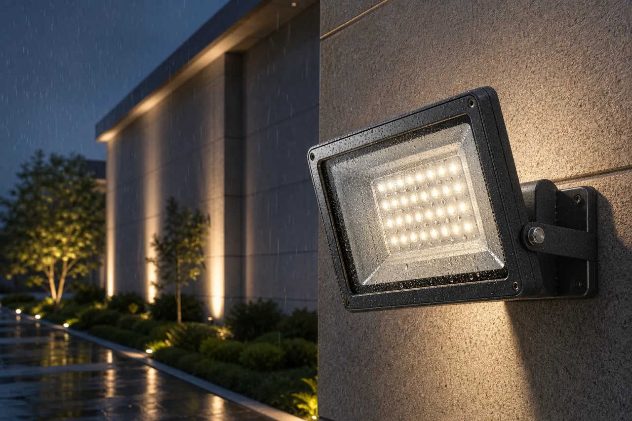 How to improve the light transmittance and weather resistance of exterior wall floodlight glass covers?
