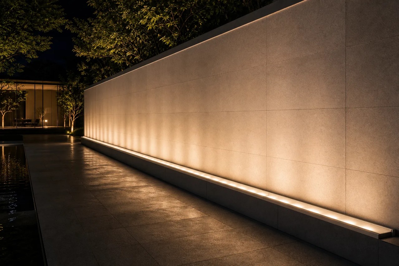 How to avoid uneven brightness of linear wall washers with dark ends and bright middle?