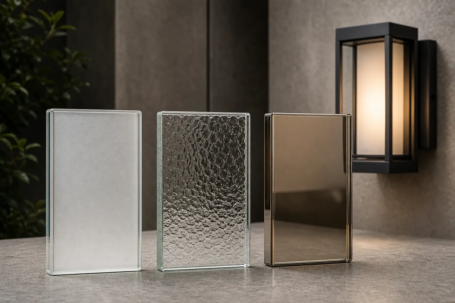Can the outdoor wall luminaire glass cover be sandblasted, embossed or electroplated?