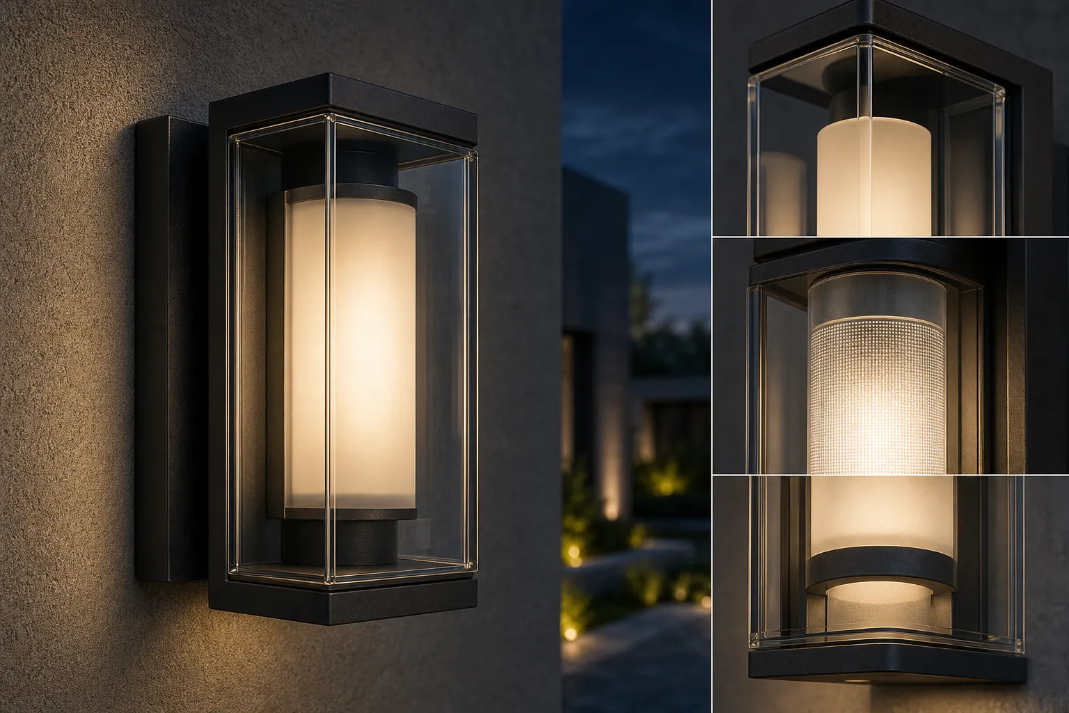 How to hide glaring LED luminaire beads with transparent wall luminaire glass shade?