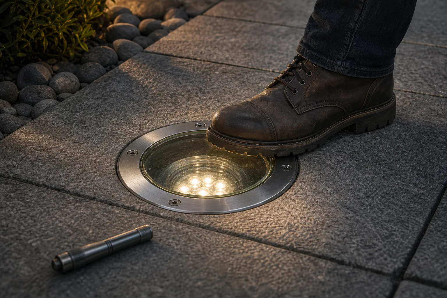 Why should we focus on load-bearing and impact resistance for underground light glass covers?