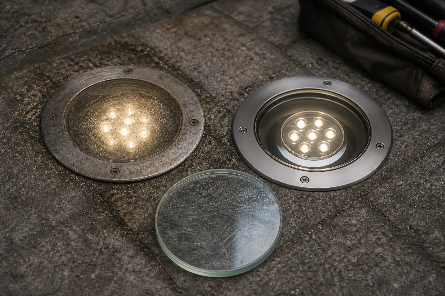 Will the light transmittance be affected after long-term grinding of the surface of the underground luminaire glass?