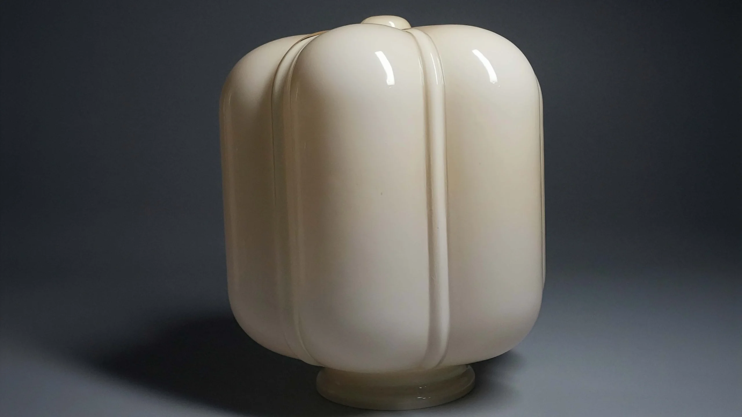Custom Hand-Blown Pumpkin Glass Shades for Farmhouse Table Lamps (3)