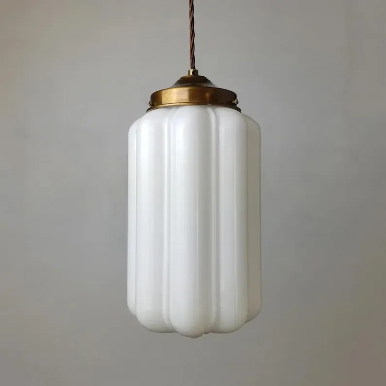 Custom Hand-Blown Pumpkin Glass Shades for Farmhouse Table Lamps (4)