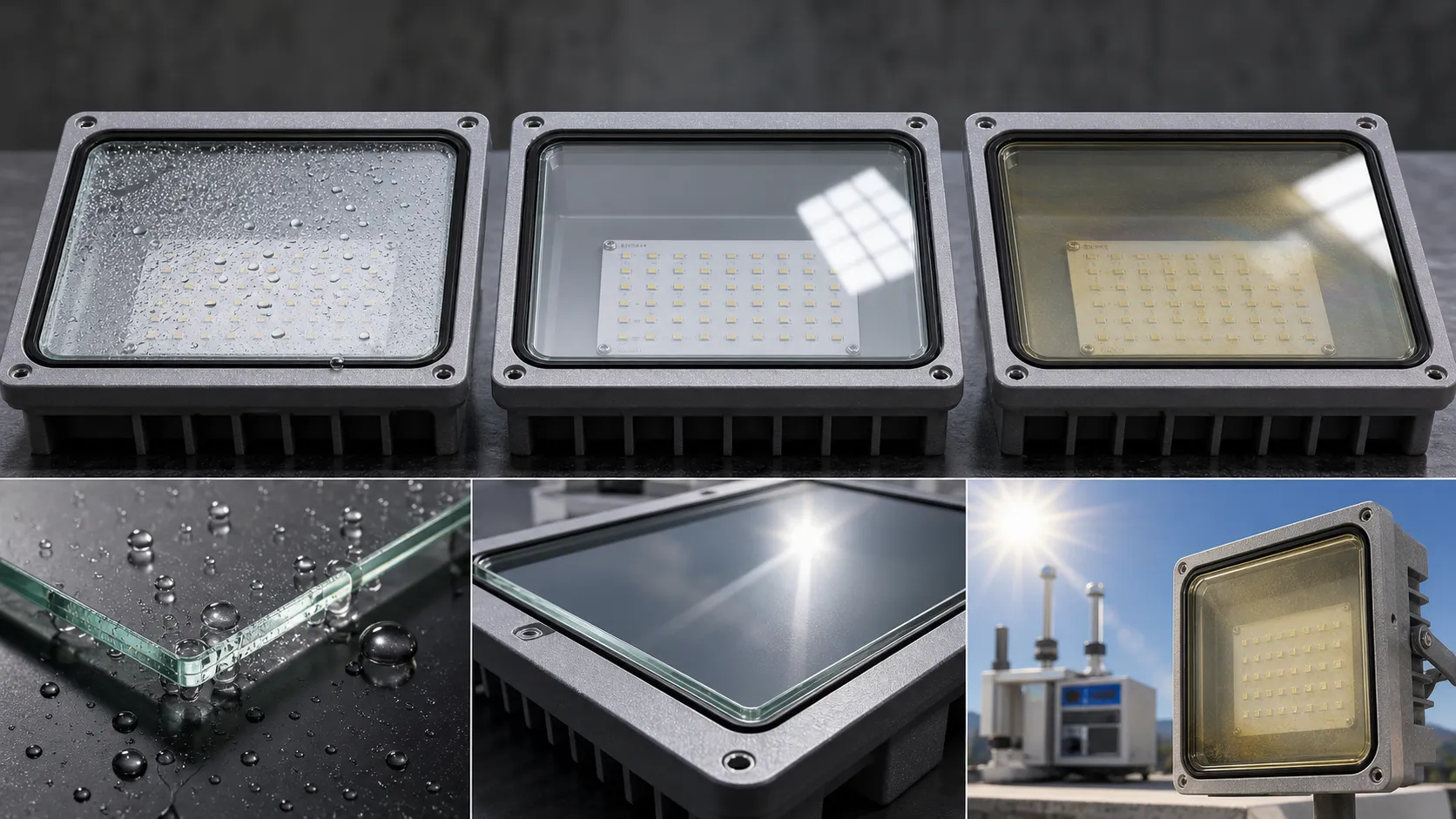 Are outdoor glass pieces suitable for anti-fog, anti-reflective or anti-UV coatings?