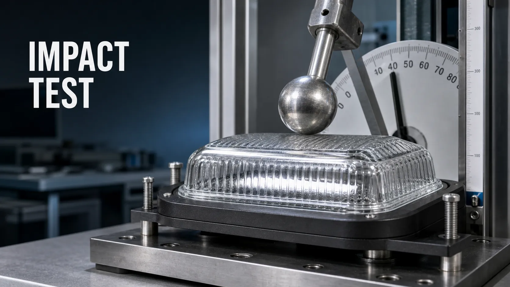 Does outdoor lighting glass need impact testing?