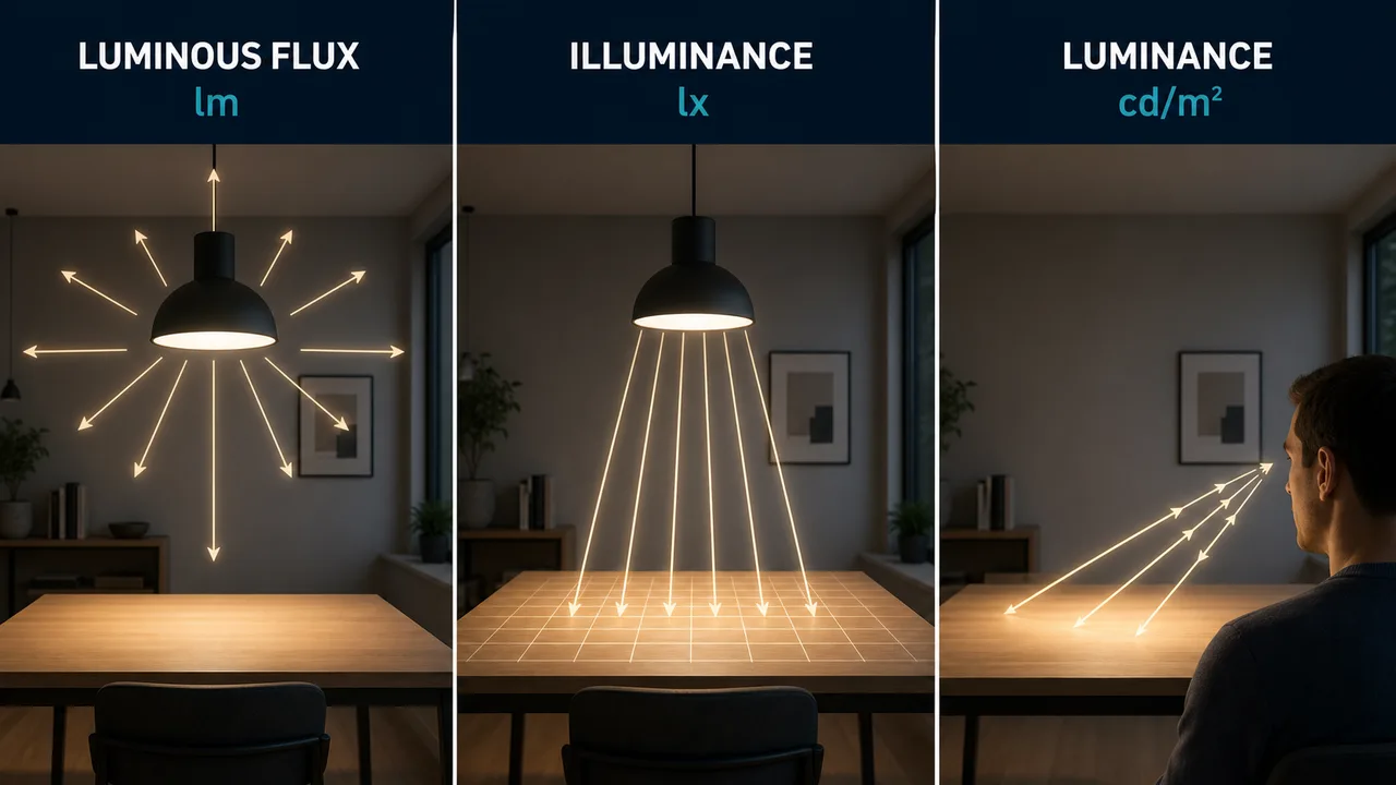 What are illuminance, luminous flux, and luminance, and how can ordinary consumers understand them quickly? 1