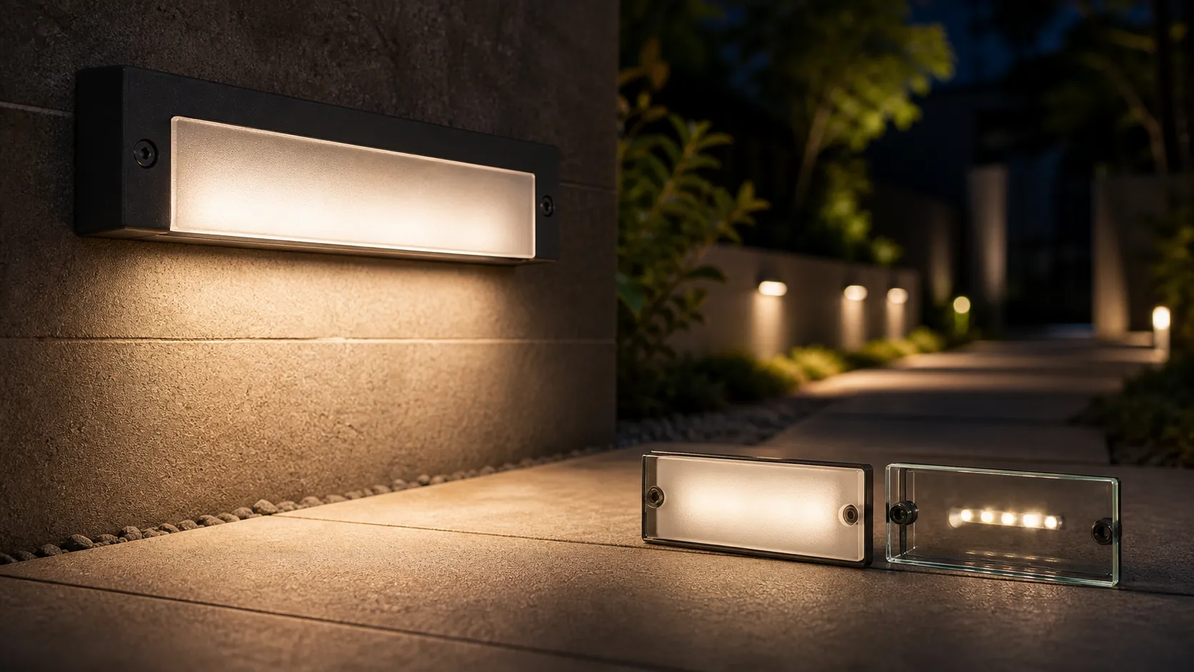 How does frosted glass achieve soft light and glare control effects?
