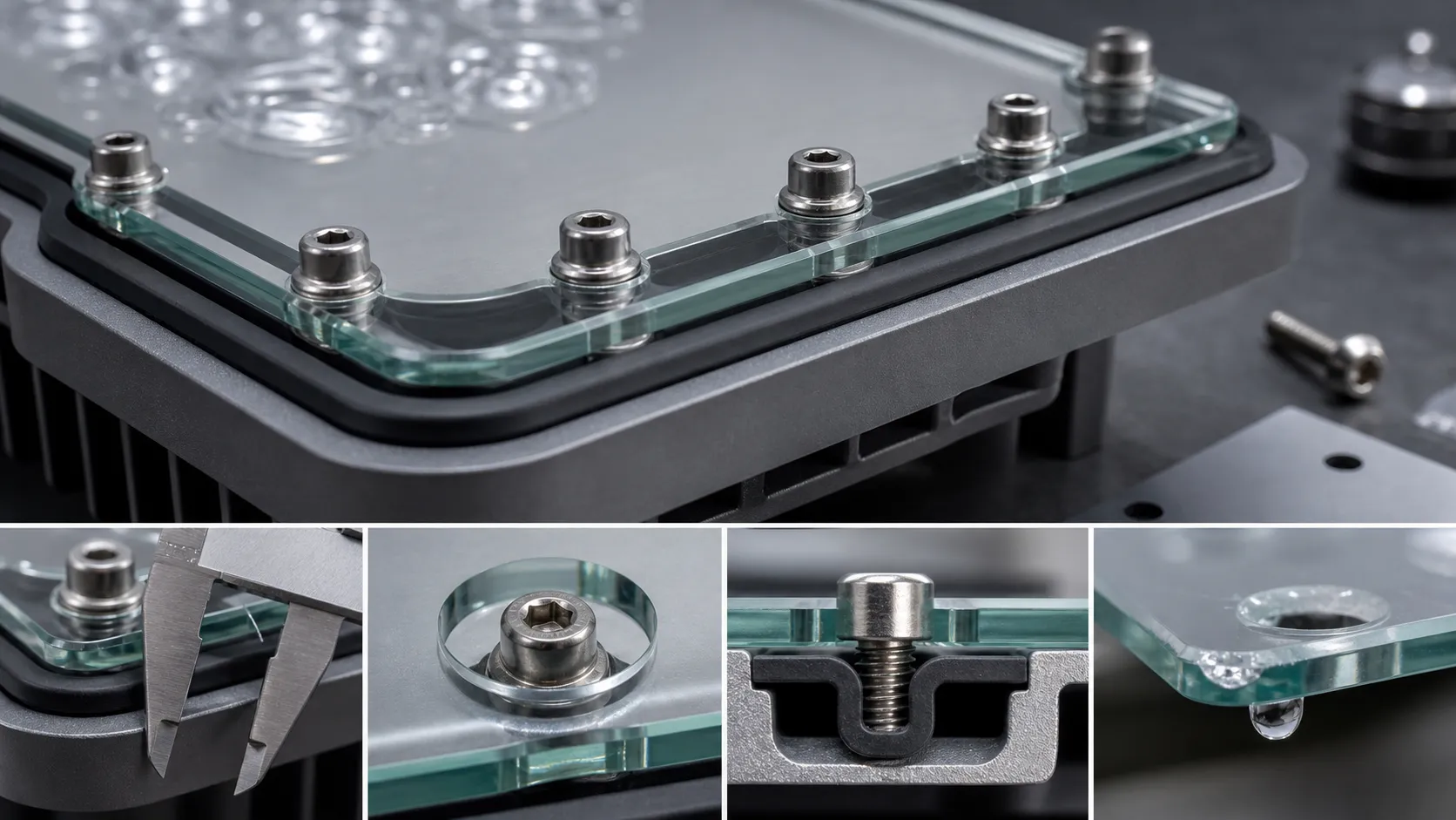 How do glass openings, hole spacing, and hole edge treatments increase sealing risks?