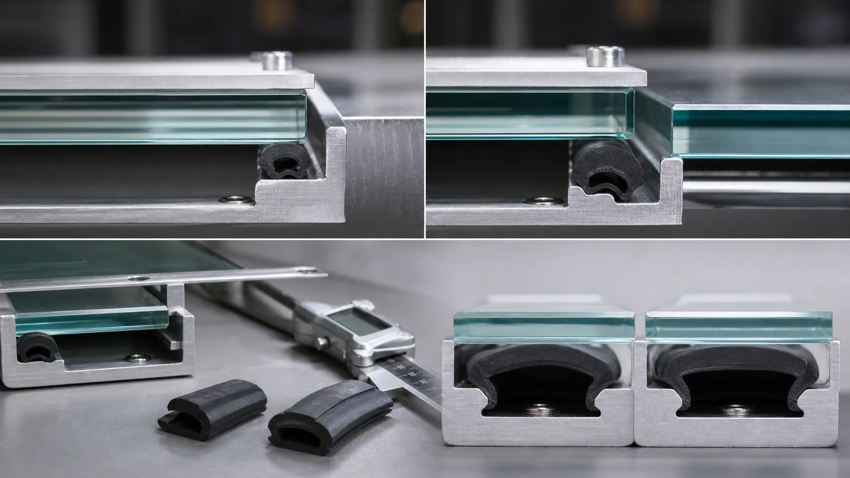 Will the glass thickness tolerance affect the gasket compression?