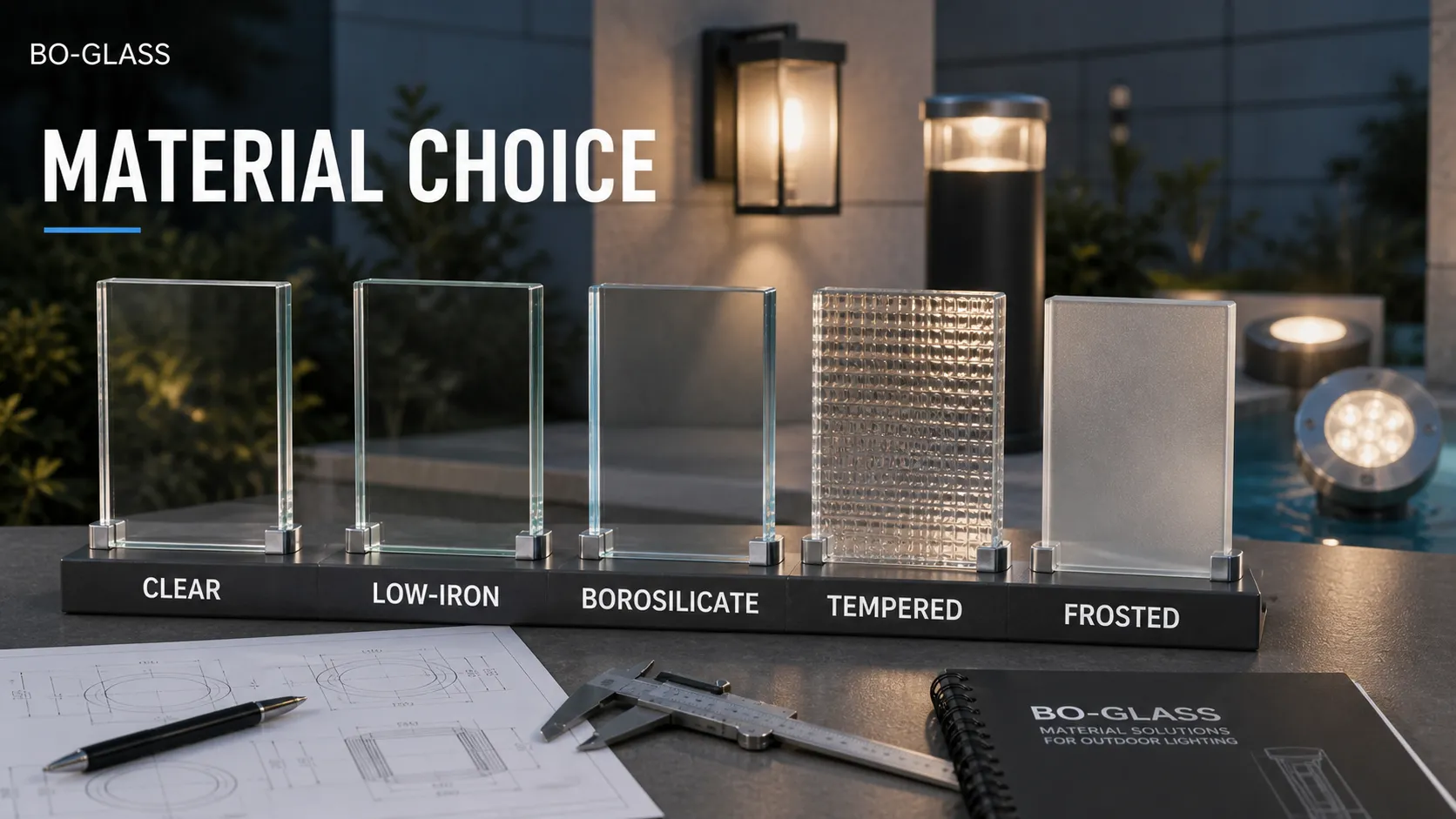 How does BO-GLASS help customers choose the right glass material?