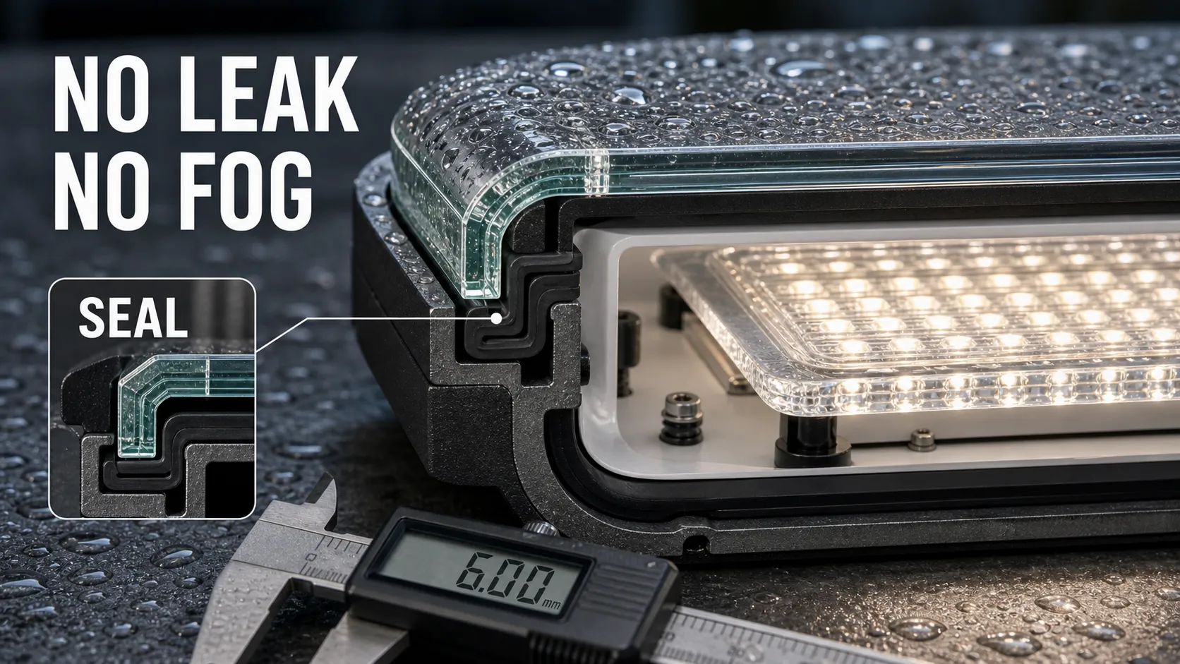 How does BO-GLASS help customers reduce the risk of water leakage and fogging through glass dimensions, tolerances and sealing surface processing?