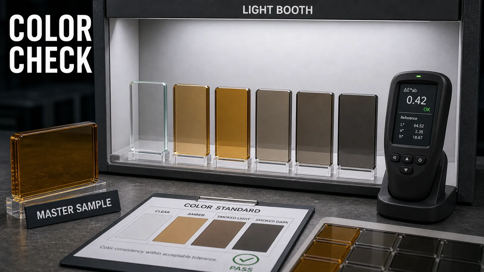 How to control the color consistency of glass?