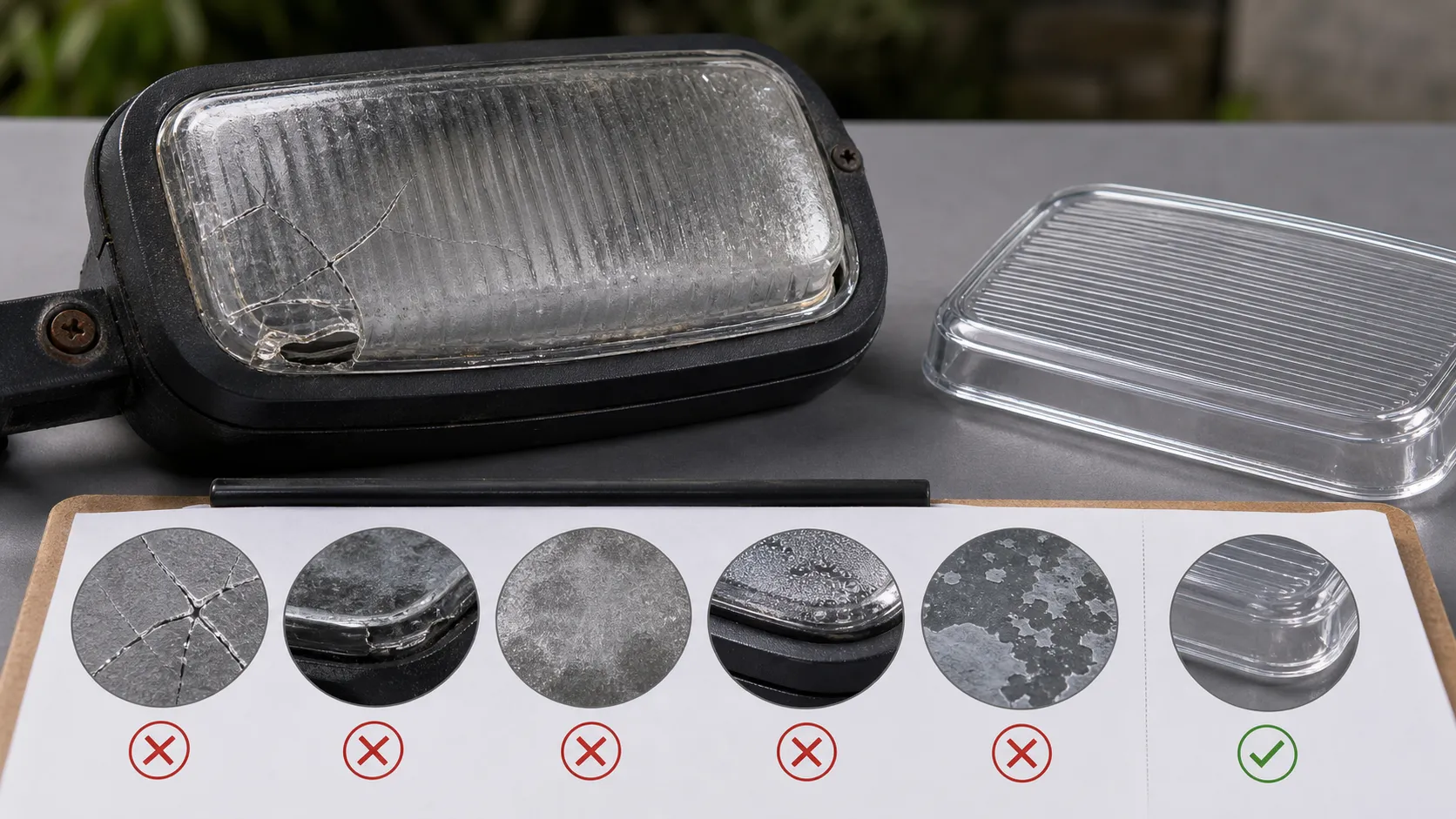 How to tell whether the glass of outdoor lighting fixtures needs to be replaced?
