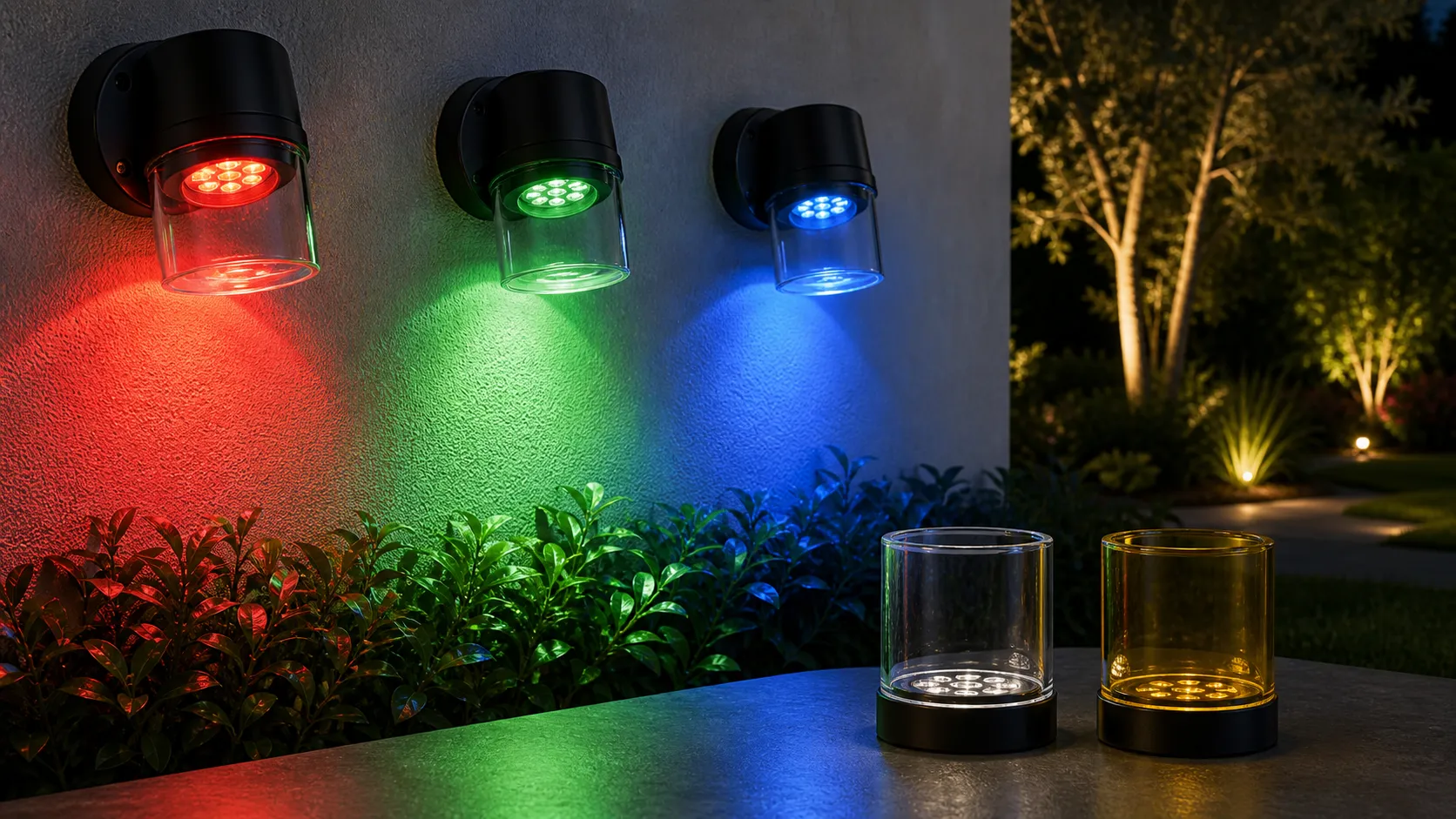 How to choose a glass cover that won’t cast color for RGB outdoor lighting fixtures?