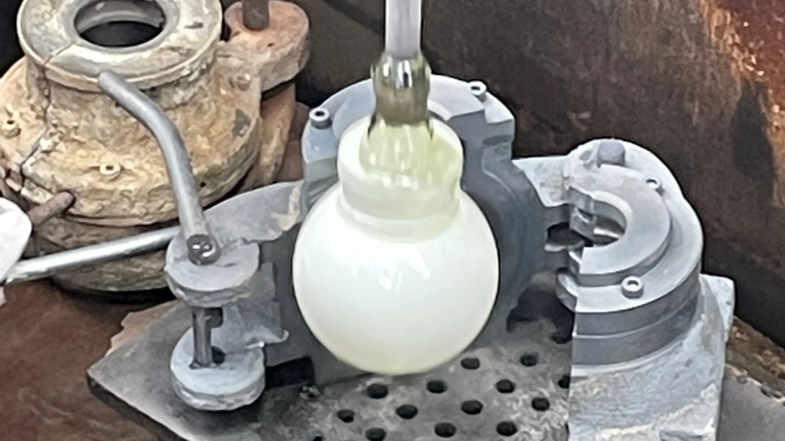 Custom Opal Glass Screw-Neck Globes for Zangra Lighting (4)