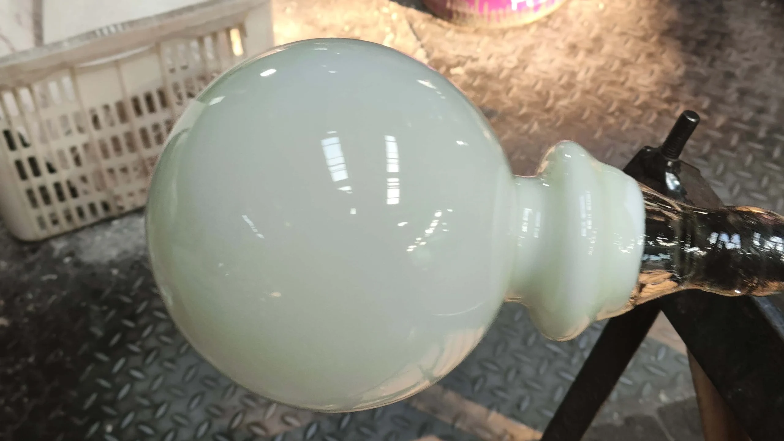 Custom Opal Glass Screw-Neck Globes for Zangra Lighting (5)