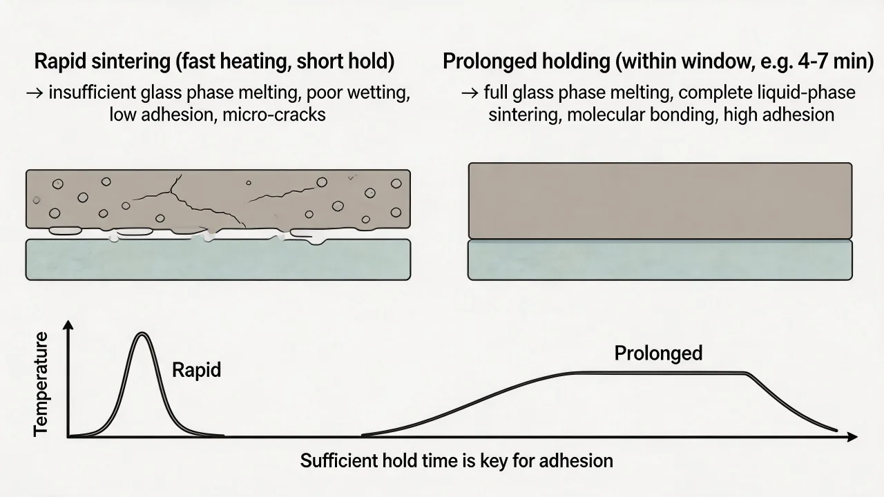 Peak temperature alone is insufficient; heating rate, time in range and cooling also influence the result.