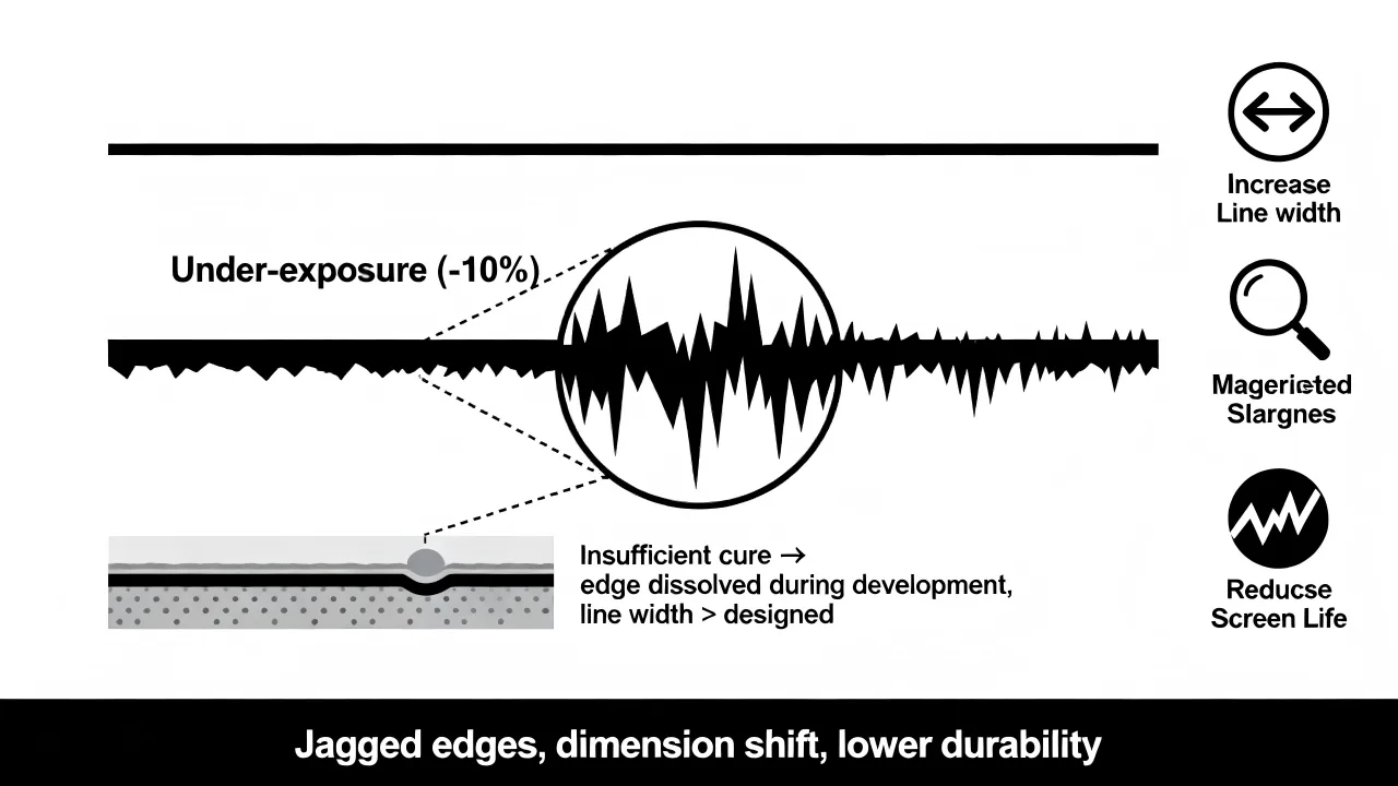 Use a stepped target to establish a usable exposure and imaging window.